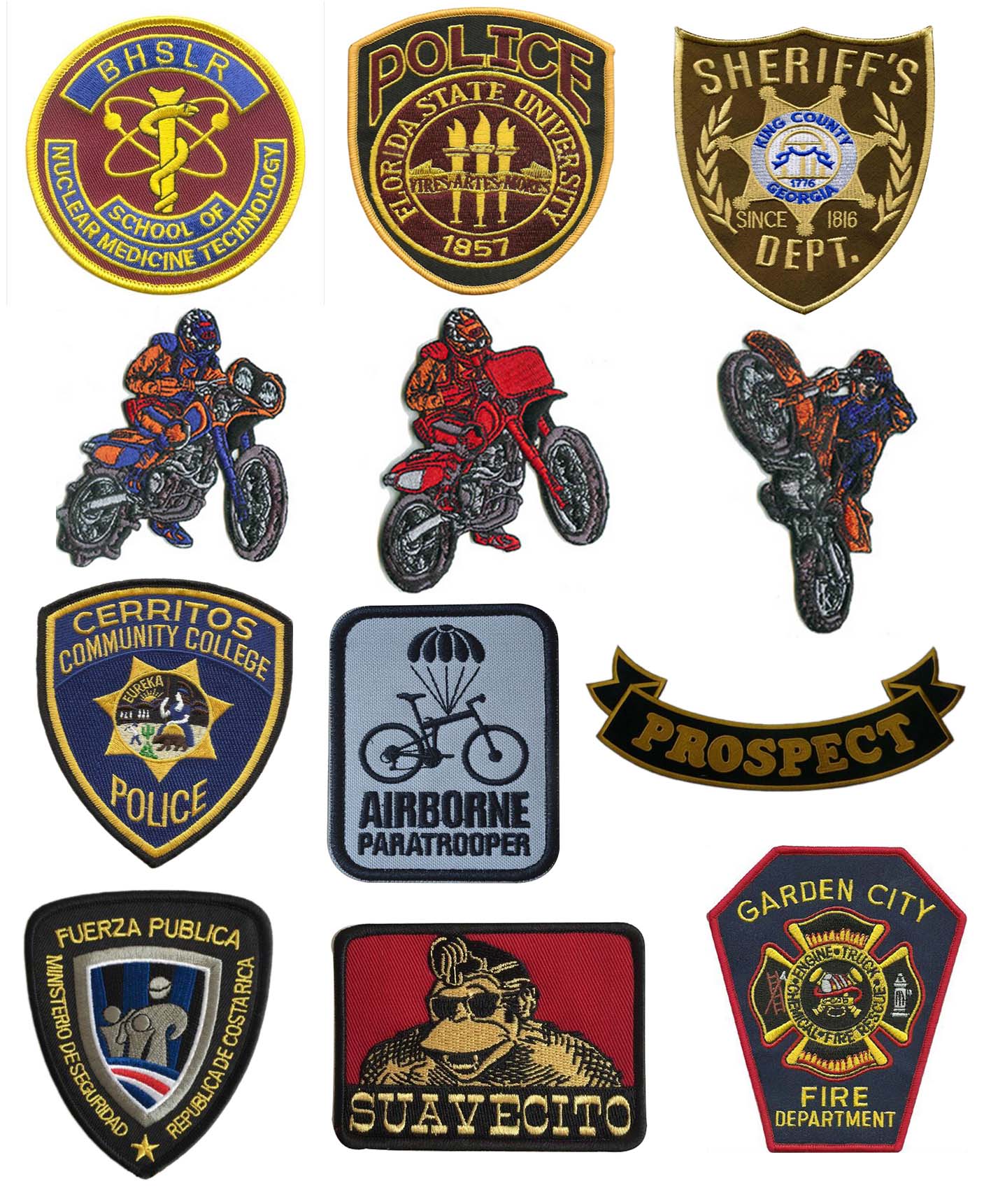 Embroidered government patches 