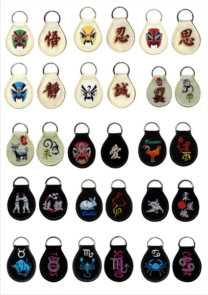 Embroidered keychains & Luggage tags 4