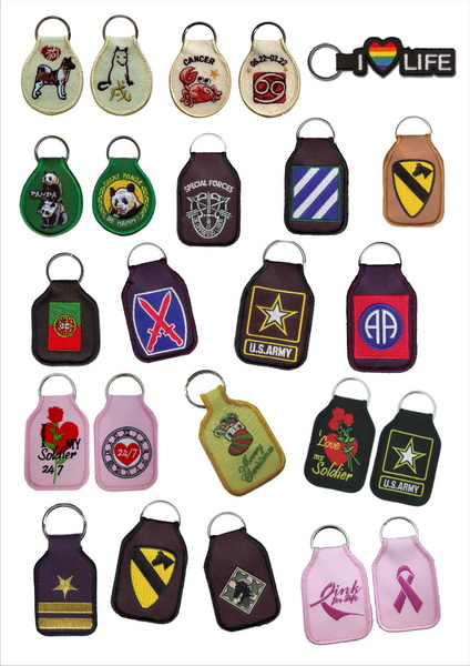 Embroidered keychains & Luggage tags 4