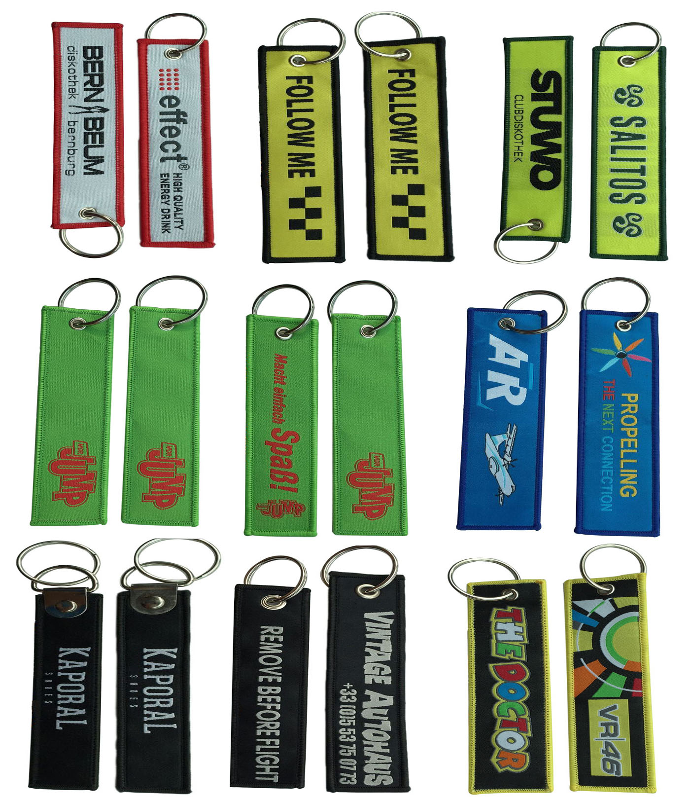 Woven keychains & Luggage tags 1