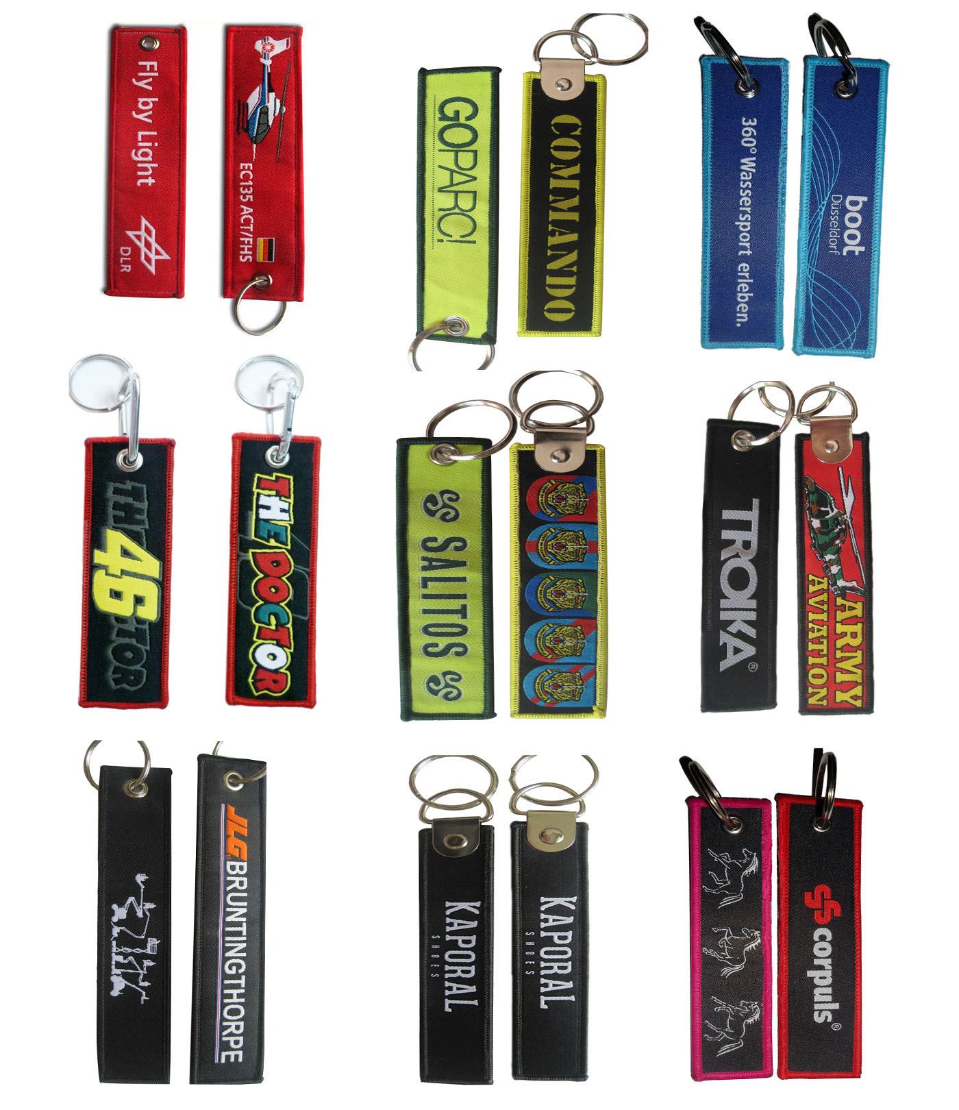 Woven keychains & Luggage tags 1