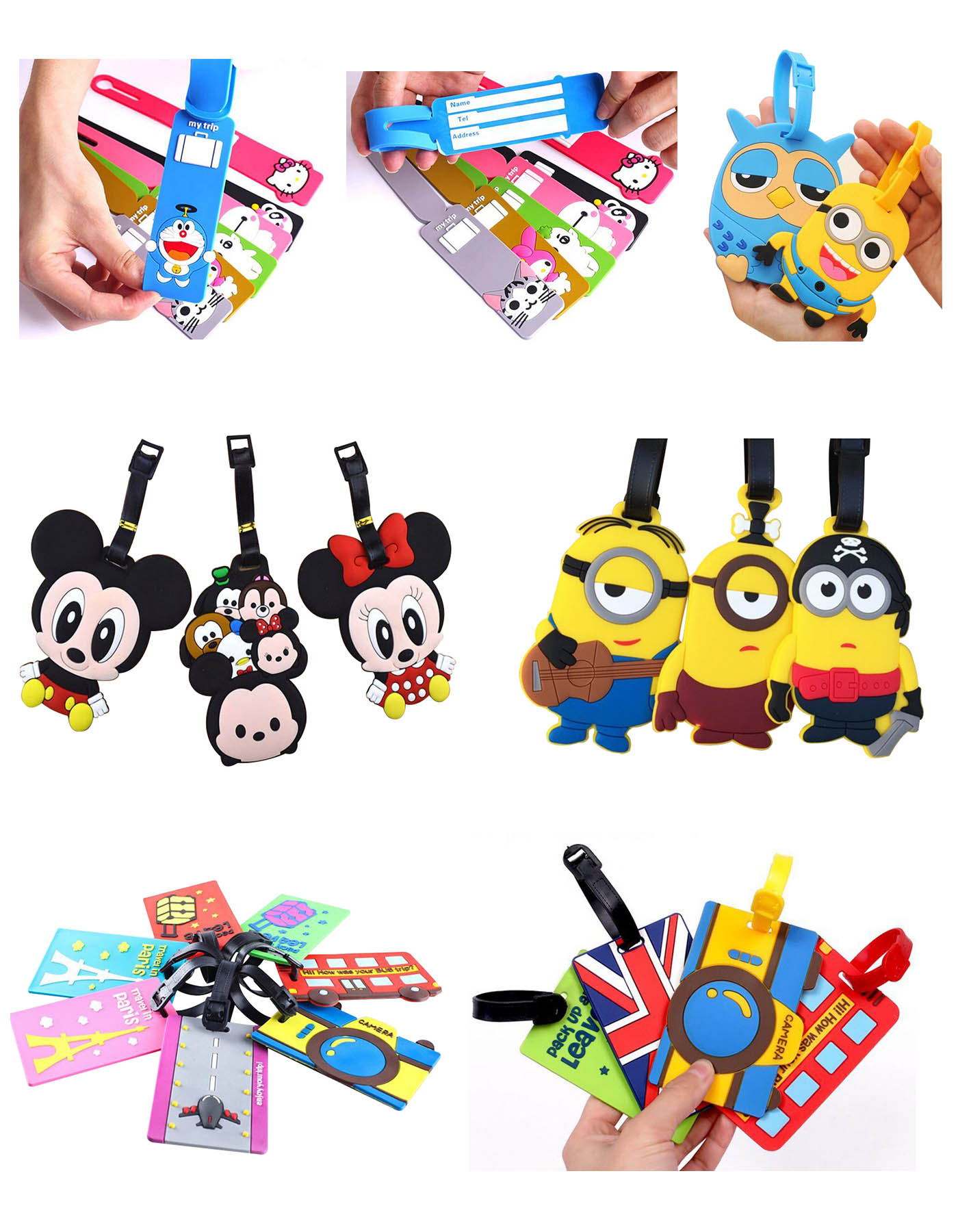 Silicon keychains & Luggage tags 1