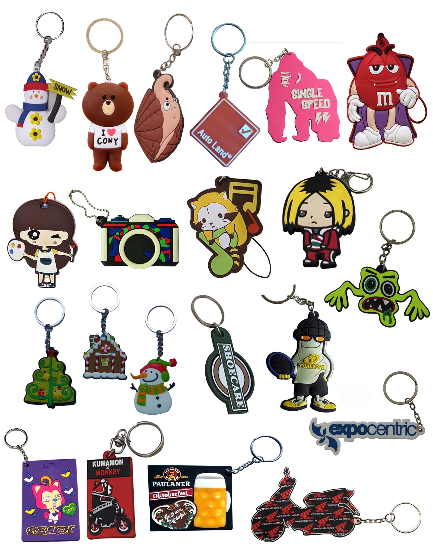 Silicon keychains & Luggage tags 1