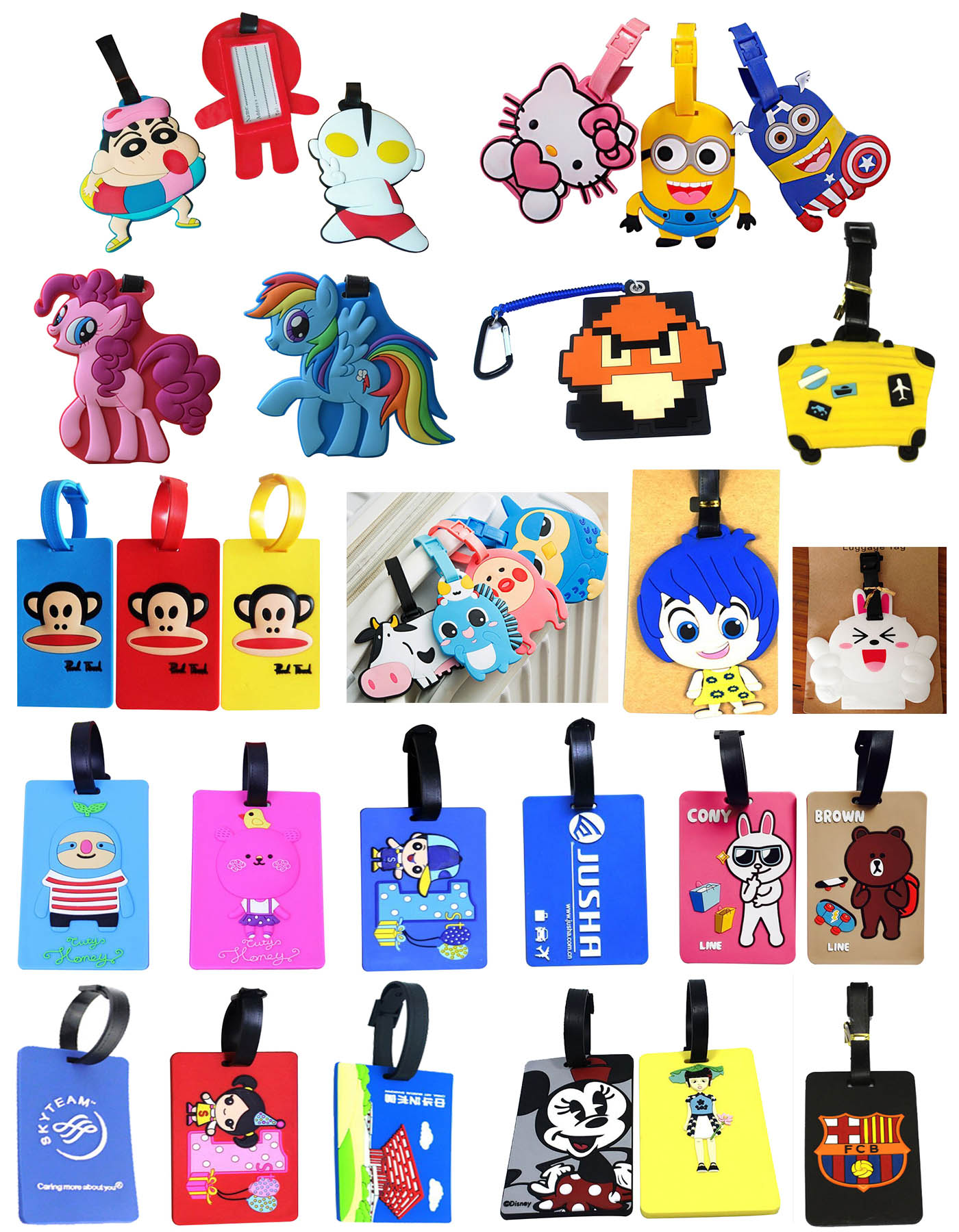 Silicon keychains & Luggage tags 3