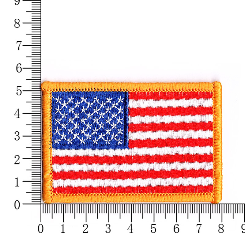 USA flag patches in 3 versions of different colors 