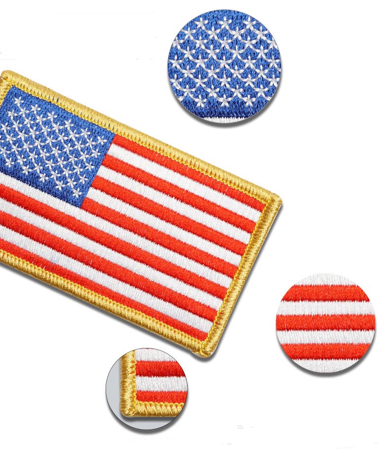 UK & USA flag patches 