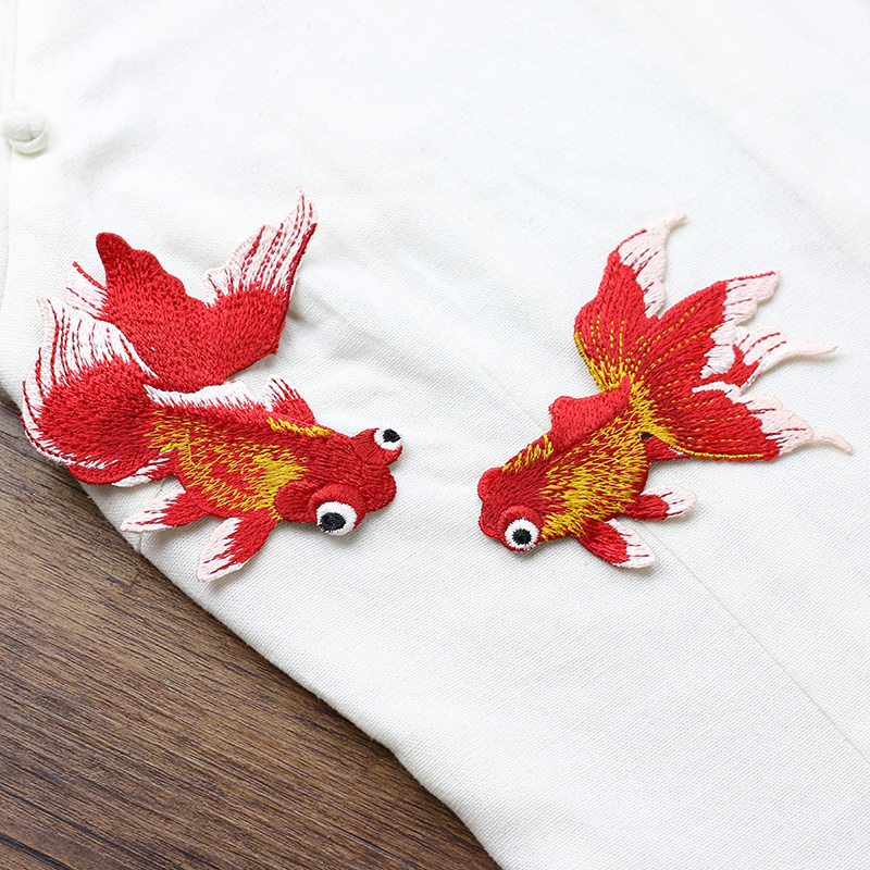 Goldfish patches in different colors 