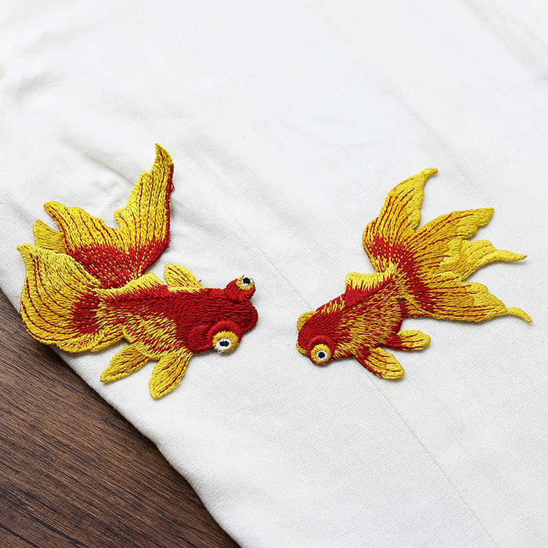 Goldfish patches in different colors 