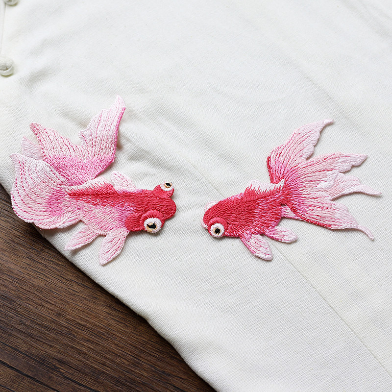 Goldfish patches in different colors 