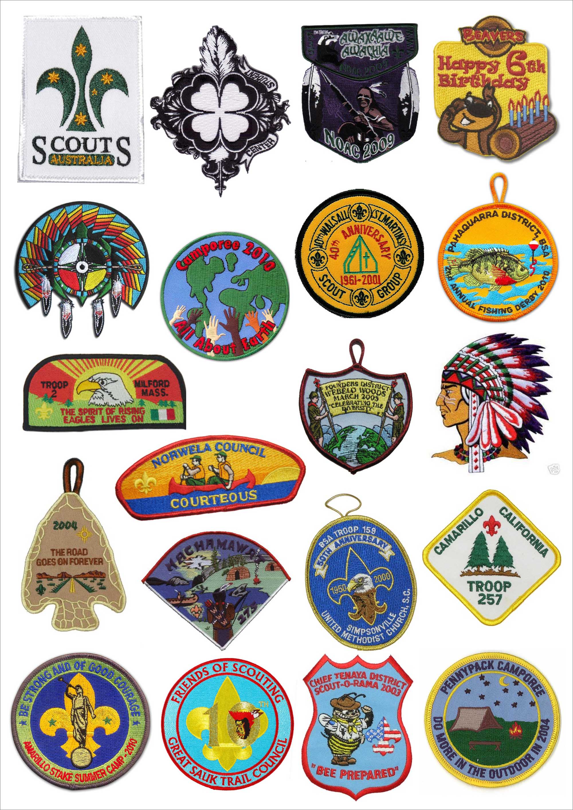 Embroidered scout patches 3