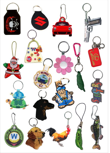 Embroidered keychains & Luggage tags 2