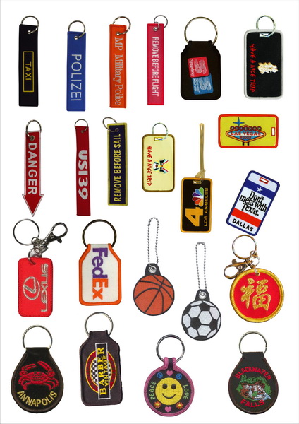 Embroidered keychains & Luggage tags 6