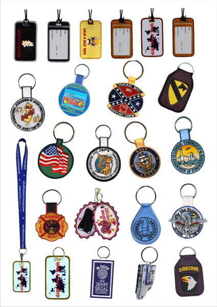 Embroidered keychains & Luggage tags 6