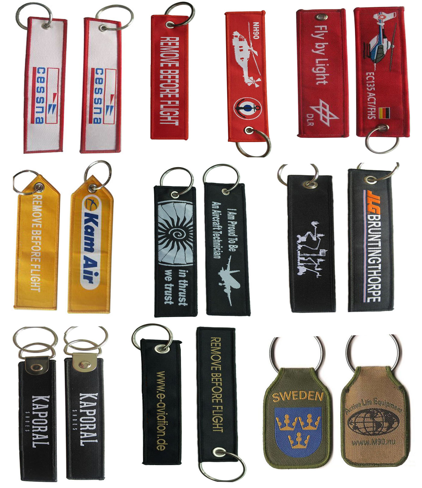 Woven keychains & Luggage tags 2