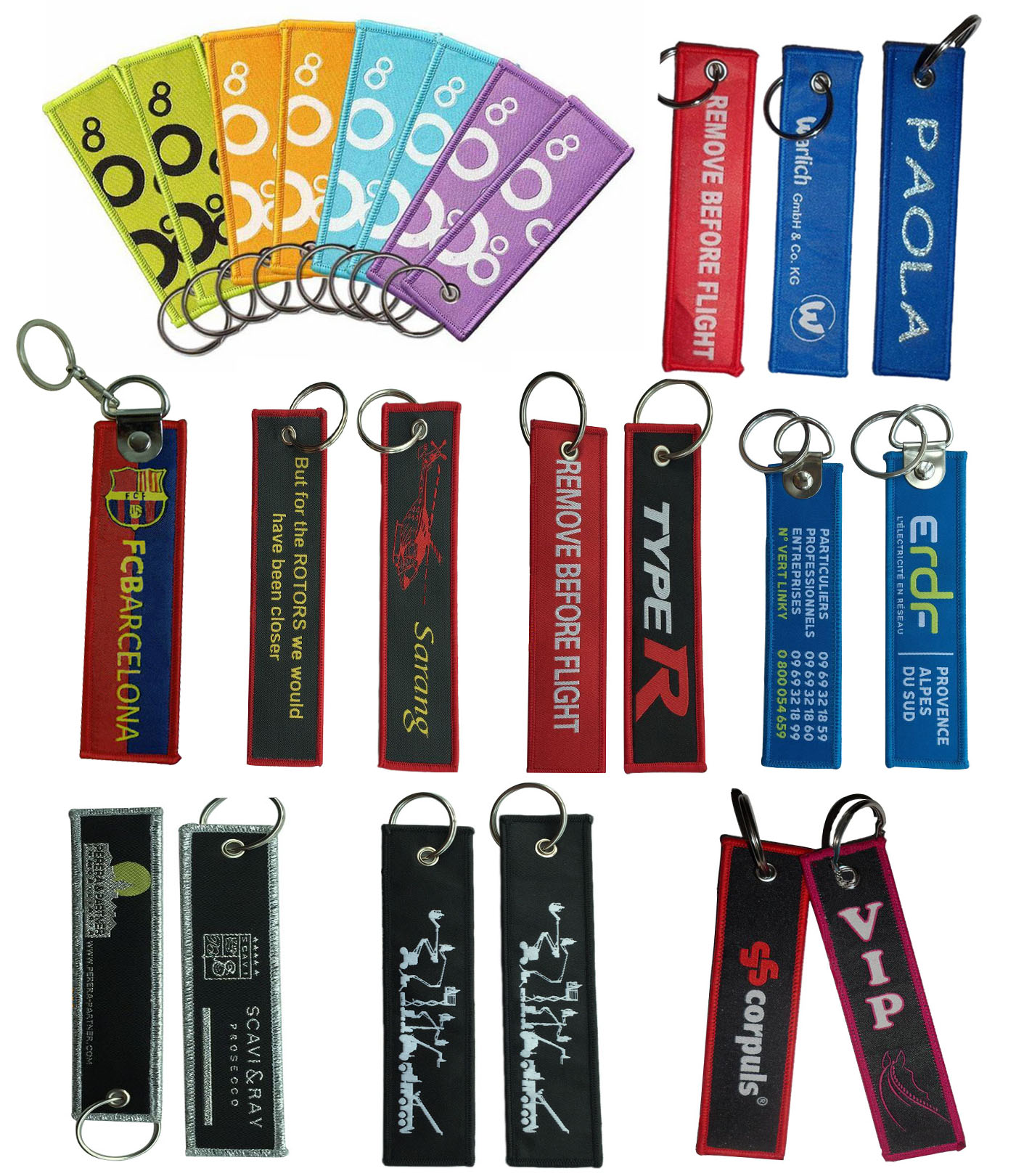 Woven keychains & Luggage tags 2