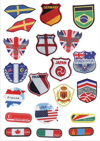 Woven flag patches  