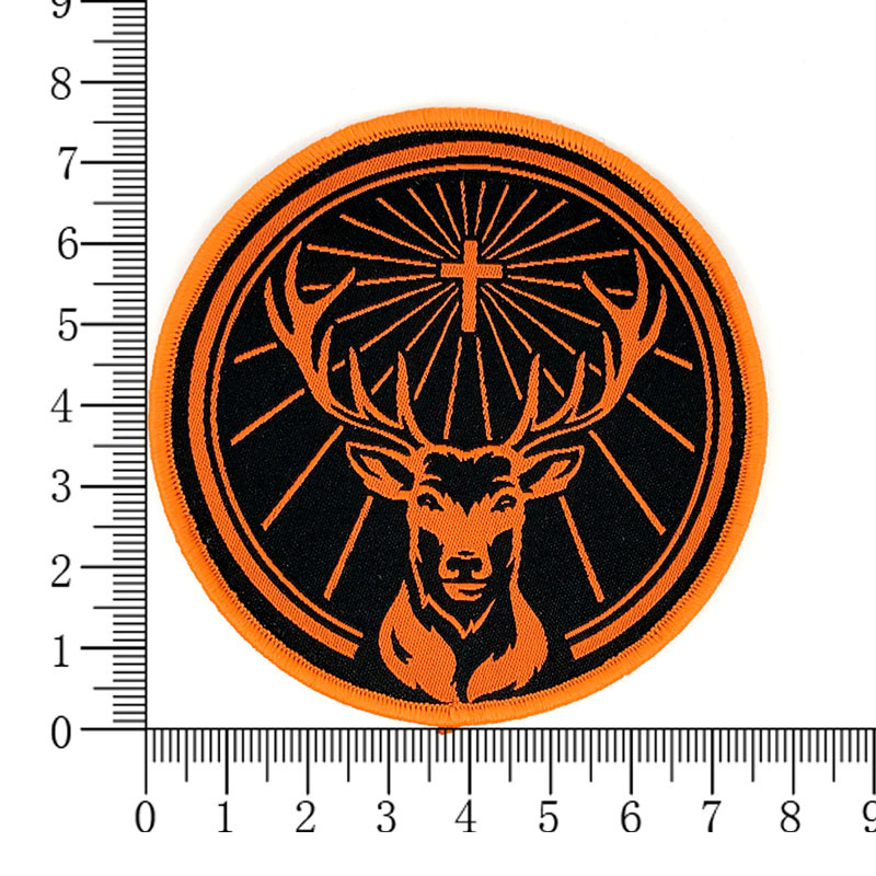 Gloring deer woven patch 