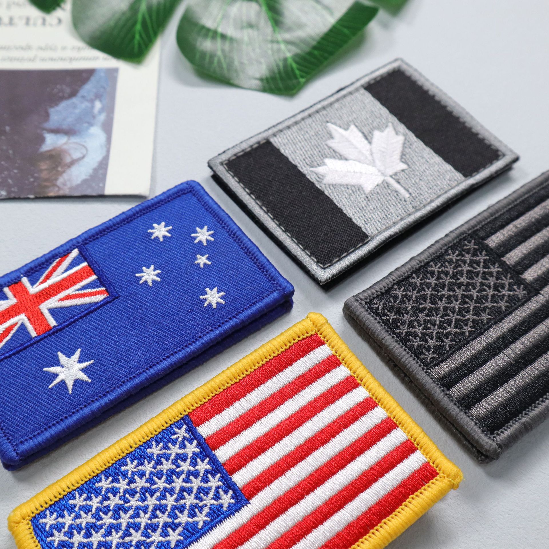 Flags patches with velcro 